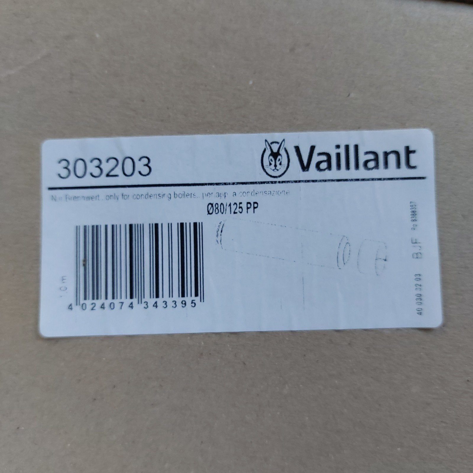 gasafvoer cv ketel, Ophalen, Nieuw