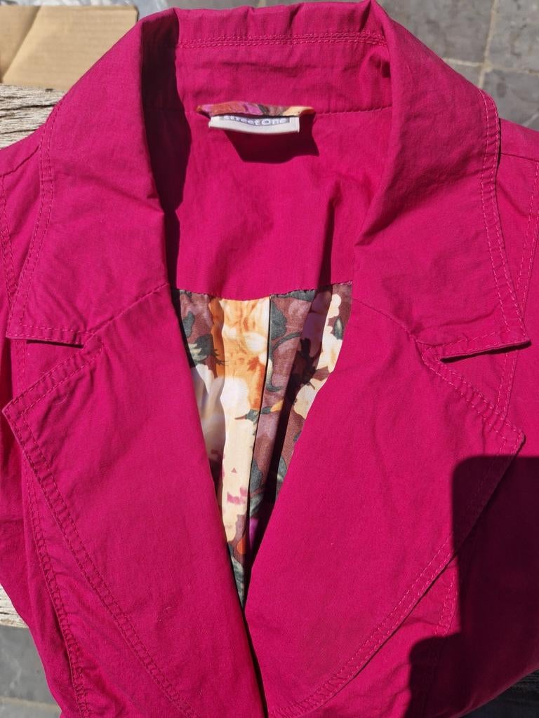 Mooi roze blazer dames maat 36/38 met bloemenmotief binnenka, Neuf, Rose, Taille 36 (S), Street One