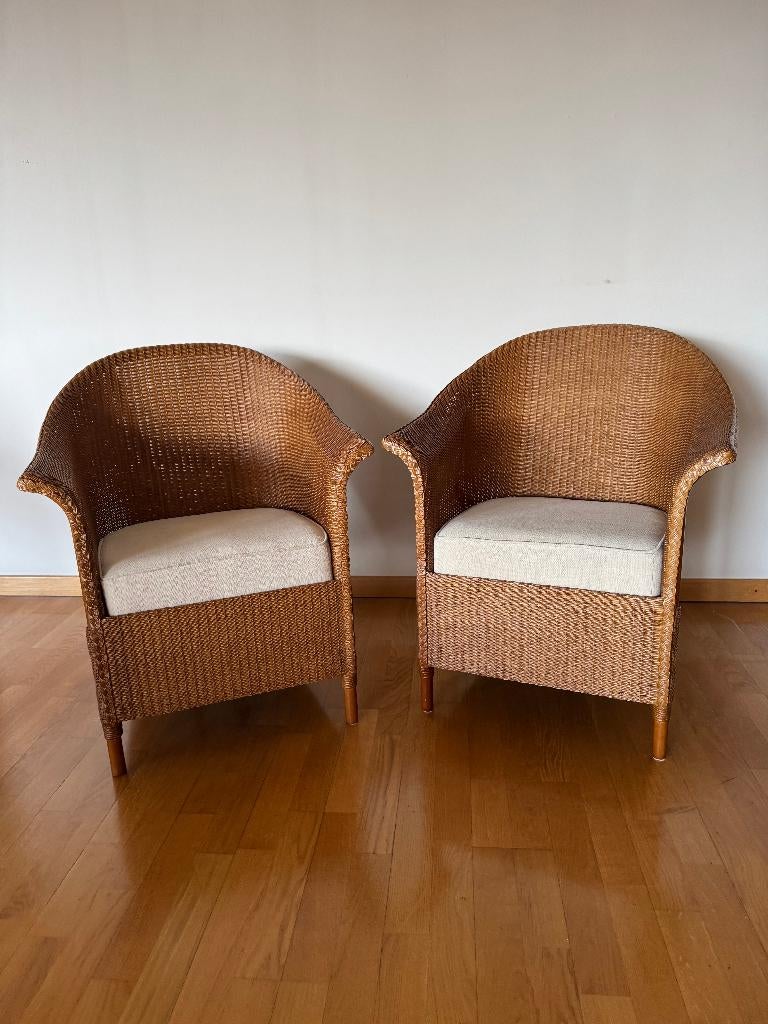 Twee originele Vincent Sheppard Lloyd Loom zetels “James”, Ophalen, Zo goed als nieuw