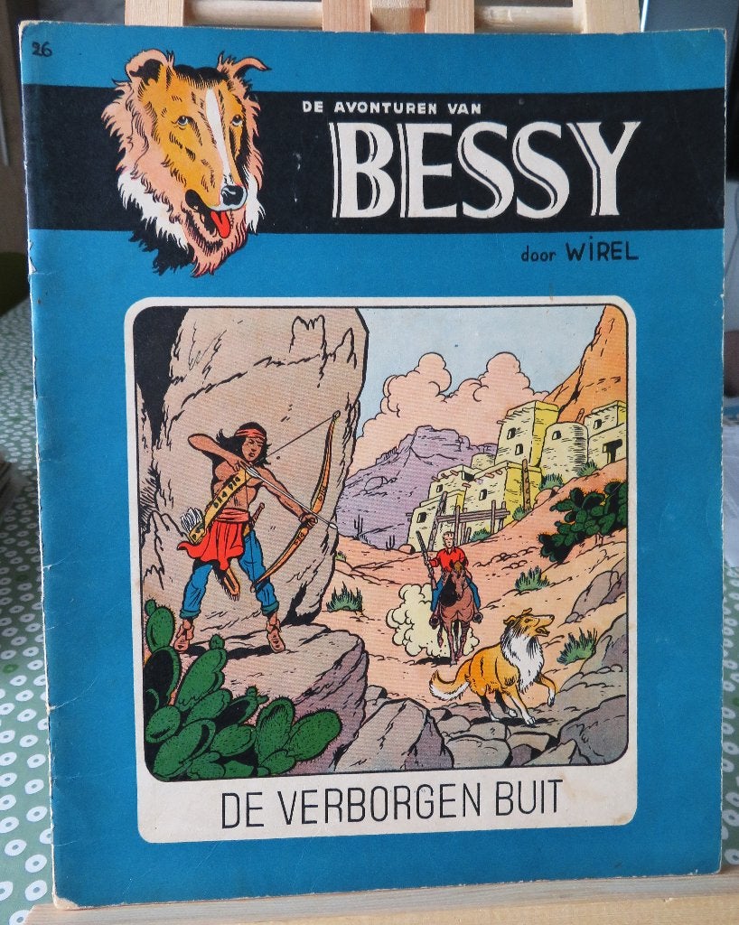 Bessy nr 26 De verborgen buit 1 druk., Ophalen of Verzenden, Gelezen, Willy vandersteen