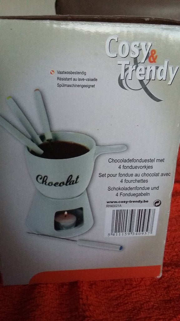 Chocolat Cosy Trendy Fondueset, Elektronische apparatuur, Fonduesets, Ophalen, Nieuw, Fondueset