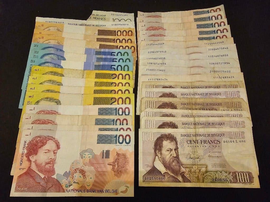 9400 Belgische Frank biljetten, Ophalen of Verzenden, Bankbiljetten