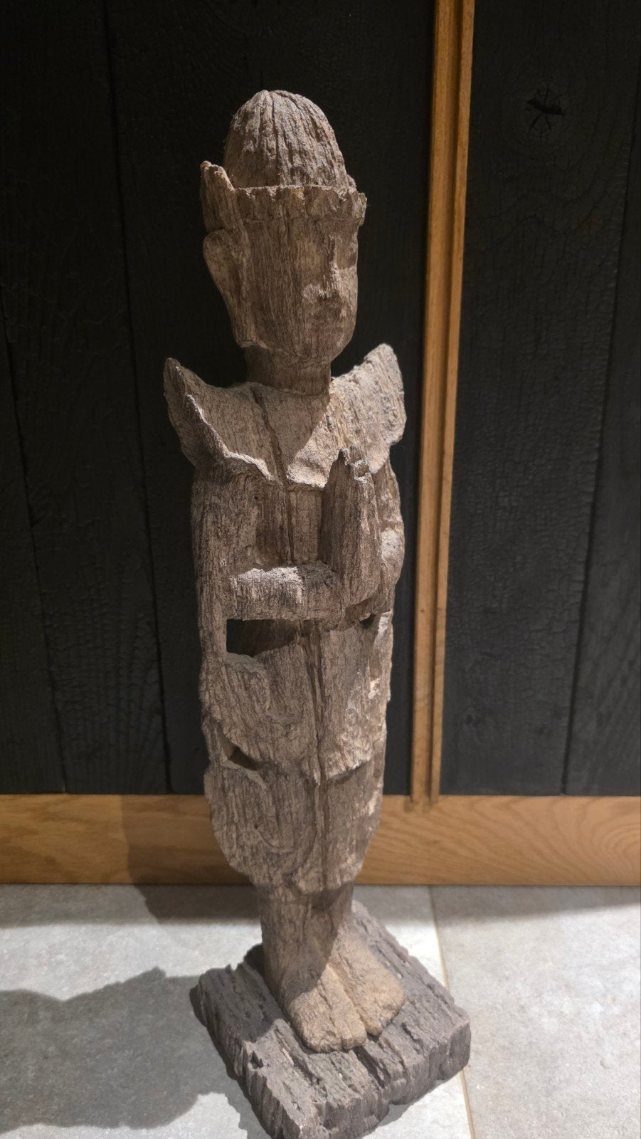 tempelwachter 53cm hoog, Ophalen of Verzenden, Hout, Bruin, 52 cm