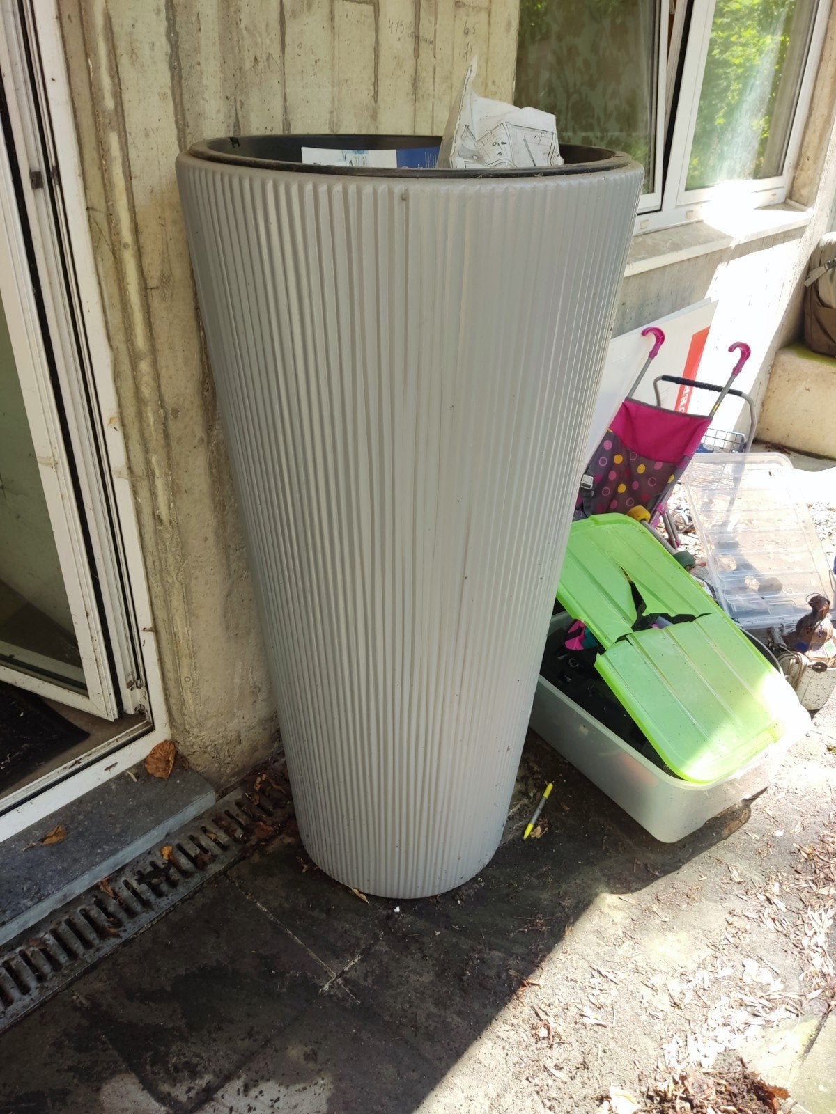 Design regenton 4rain VASO DECOR (grijs)  , Tuin en Terras, Ophalen
