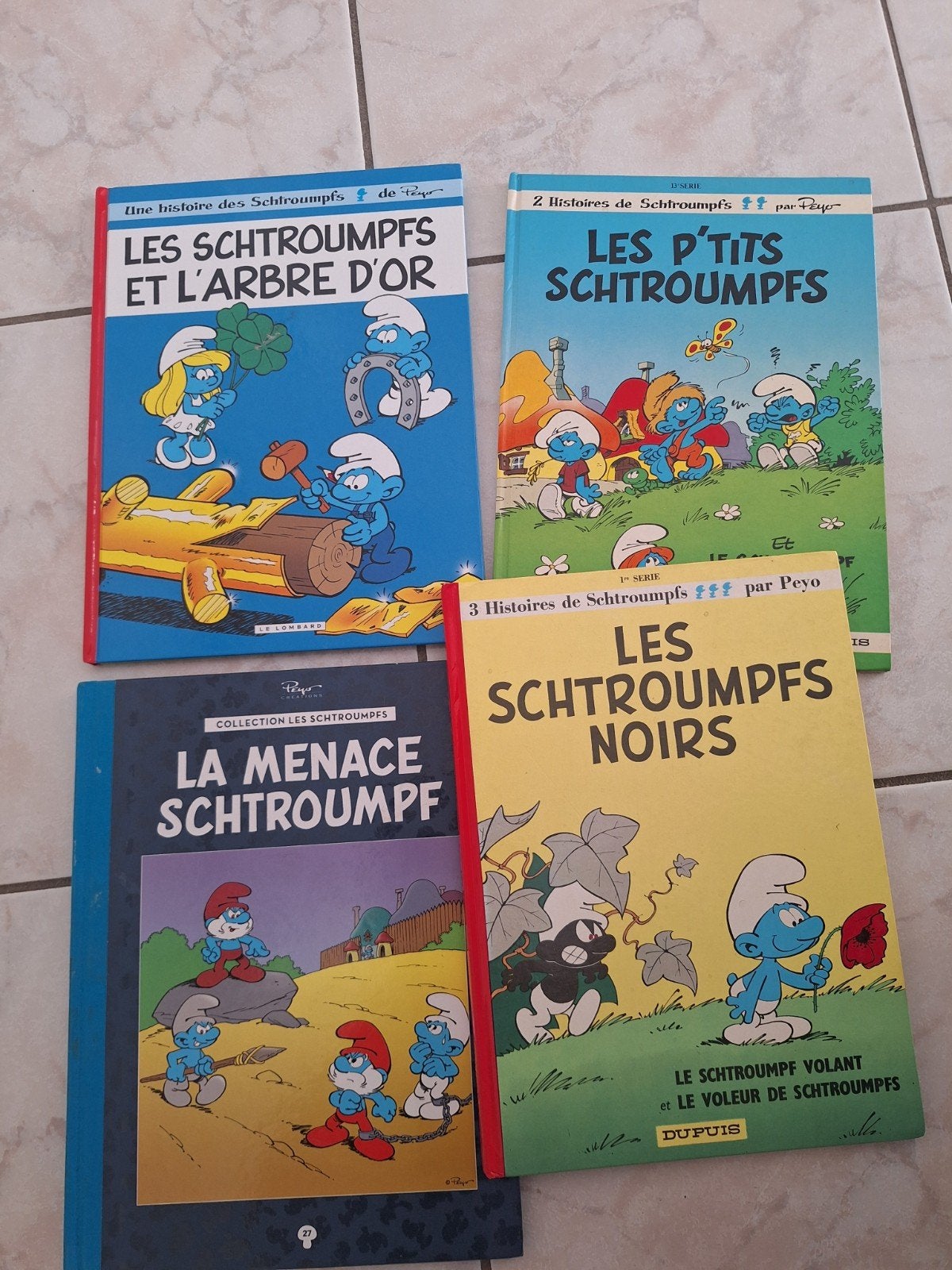 Lot de 4 Schtroumpfs pour 14€, Livres, Plusieurs BD, Enlèvement, Utilisé