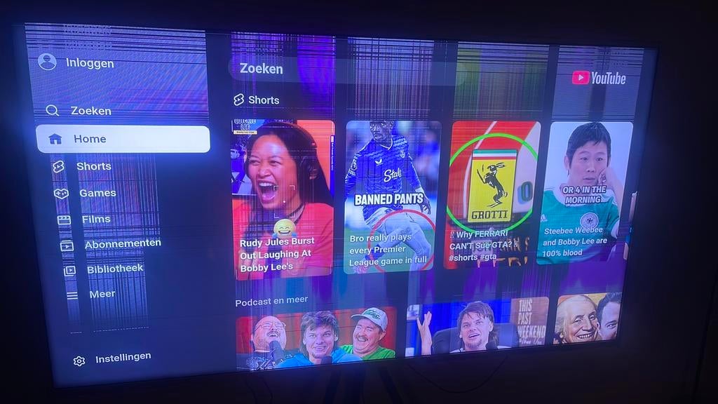 Onderdelen Defect Phillips Tv 65 Inch VOOR ONDERDELEN, Philips, LED, Enlèvement, Utilisé