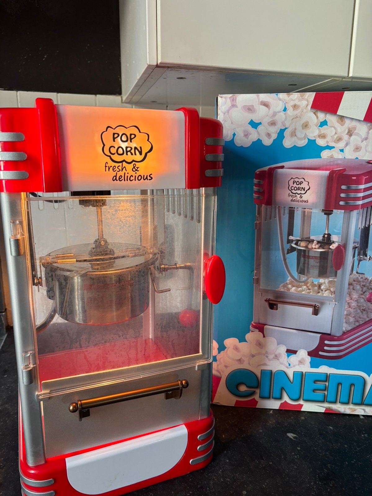 Cinema popcornmachine, Verzamelen, Automaten | Overige, Ophalen, Zo goed als nieuw
