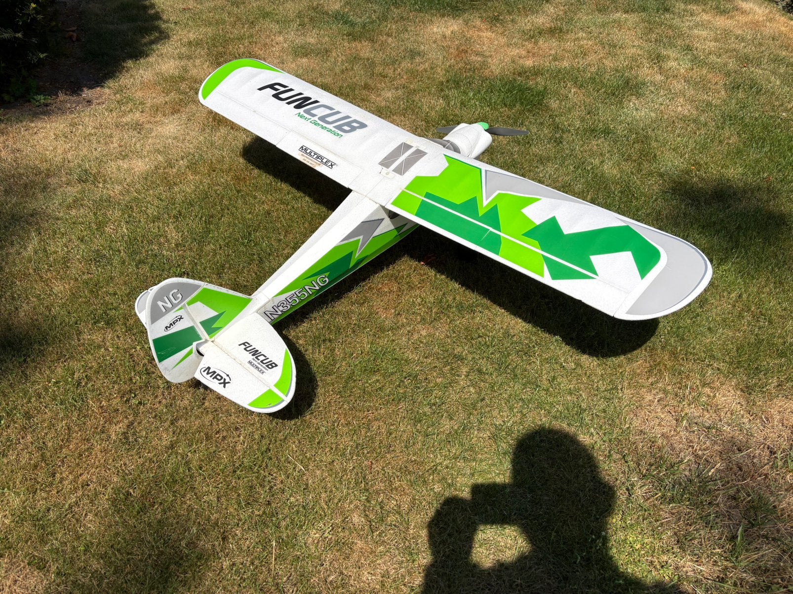 Funcub NG RR multiplex groen + 2x3S lipo x-cube, Ophalen, Zo goed als nieuw, Elektro, RTF (Ready to Fly)