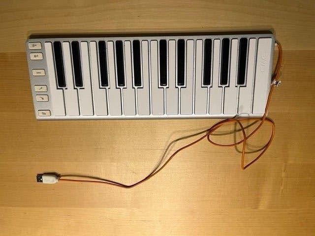 Midi-keyboard fullsize toetsen, 2 octaven, Ophalen of Verzenden, Gebruikt