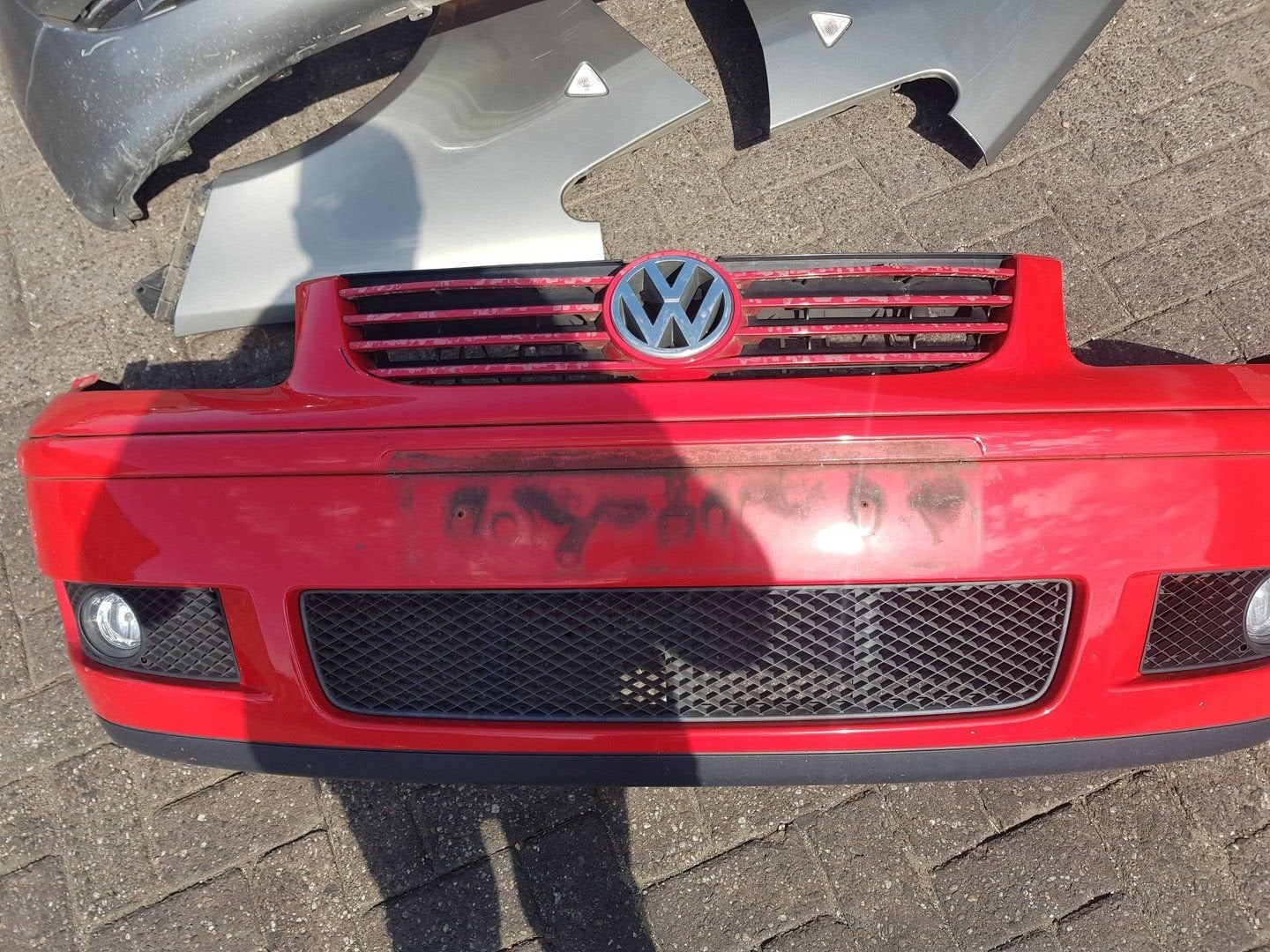 VW POLO 6N2 VOORBUMPER +MISTLAMPEN  BJ 2000 TOT 2002, Volkswagen, -, Utilisé, -