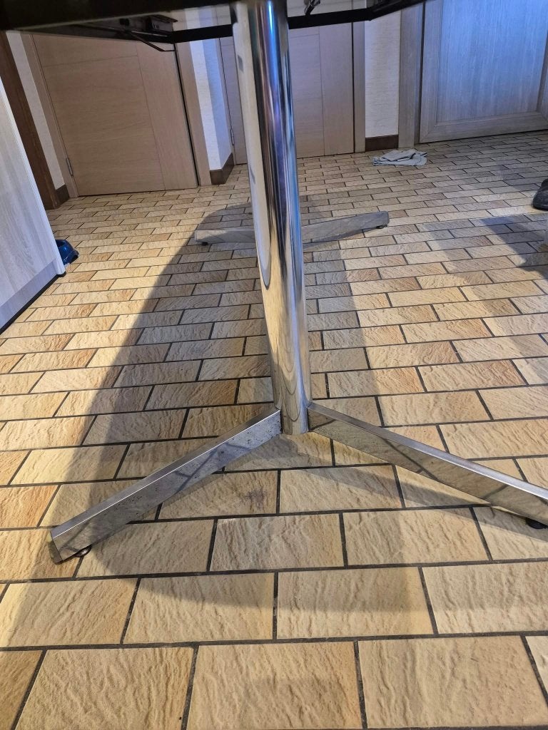 witte keukentafel, Ophalen, Overige materialen, Gebruikt, 200 cm of meer