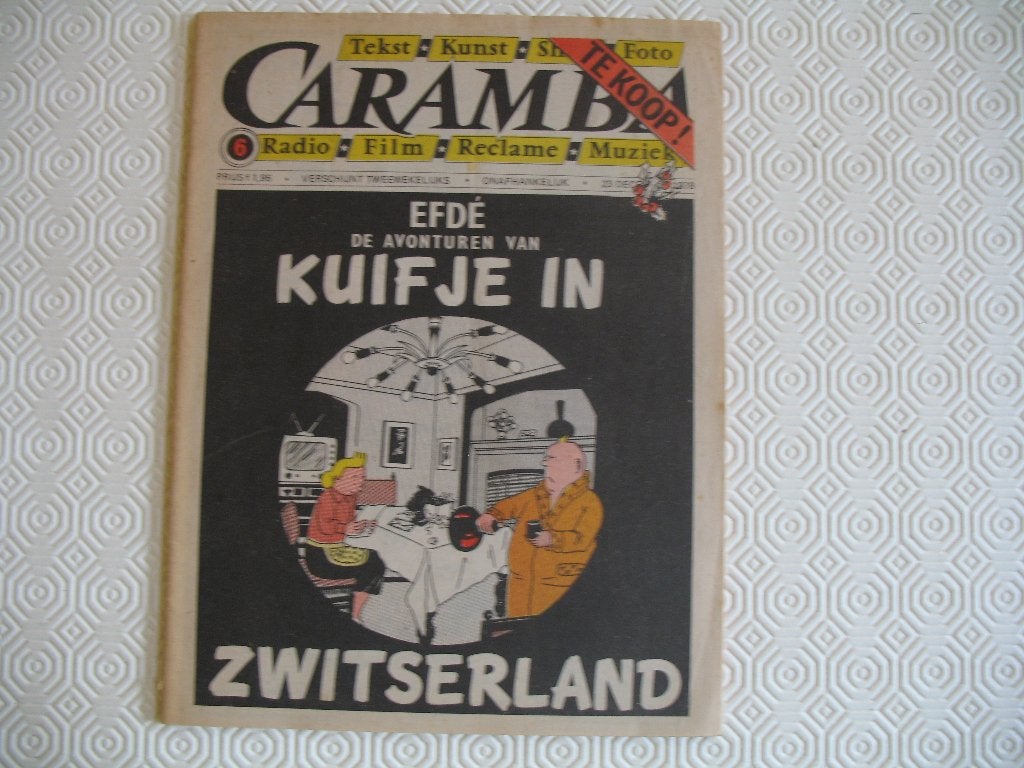 Kuifje in Zwitserland 1ste druk 1978 Caramba, Une BD, Enlèvement ou Envoi