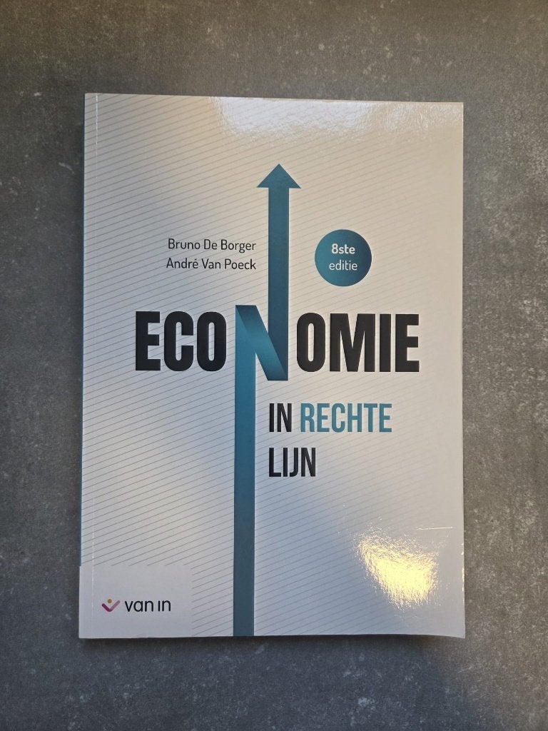 Economie in rechte lijn, Boeken, Ophalen, Zo goed als nieuw, Economie en Marketing, Bruno De Borger