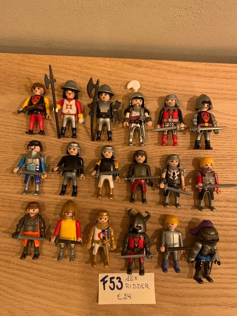 PLAYMOBIL F53: LOT 18 RIDDERS, Losse onderdelen, Ophalen of Verzenden, Zo goed als nieuw, Knights