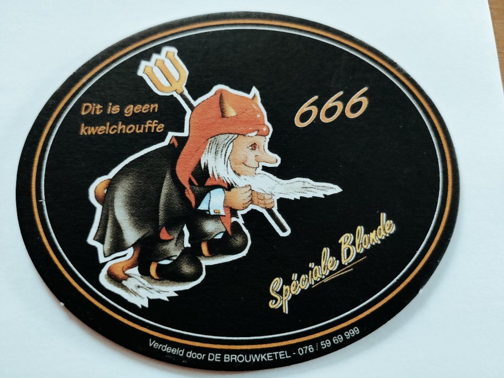 Bierviltje La Chouffe, Verzamelen, Ophalen of Verzenden, Zo goed als nieuw, Viltje(s), Overige merken