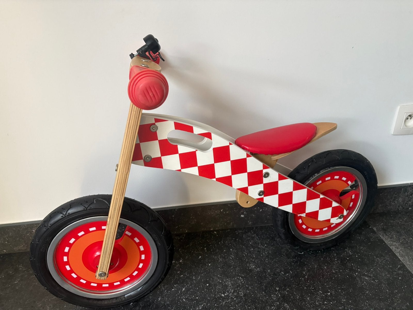Scratch houten loopfiets, Ophalen, Zo goed als nieuw, Loopfiets