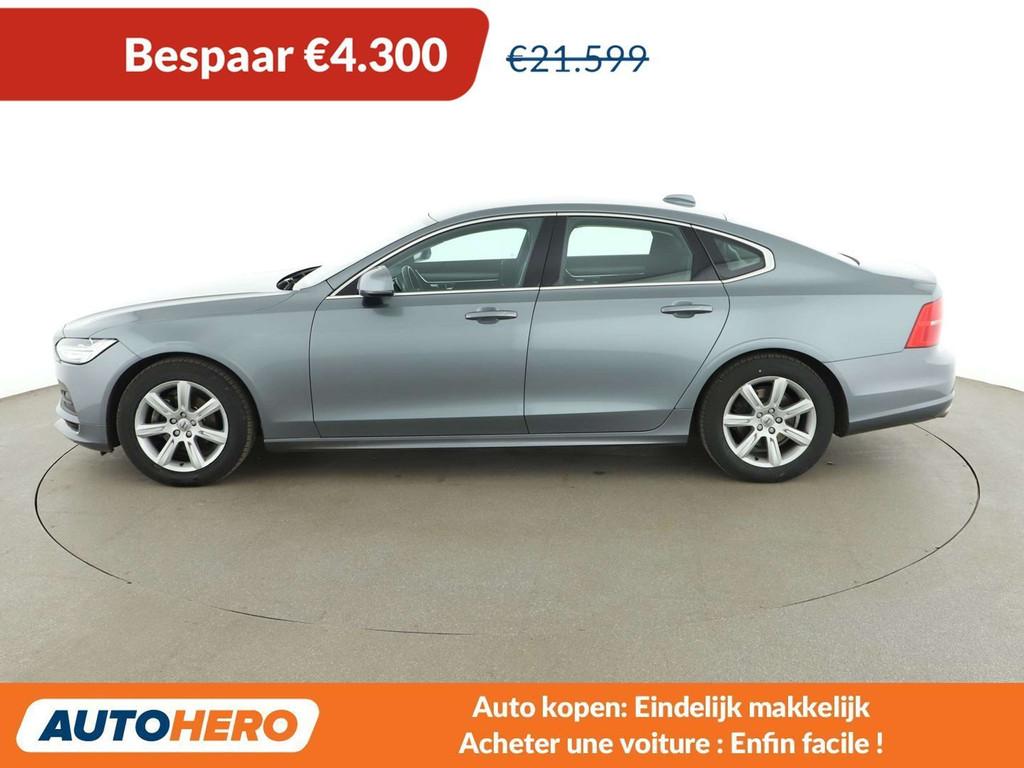 Volvo S90 2.0 D4 Momentum (année de construction 2019), Autos, Cuir, Argent ou Gris, Achat, Automatique