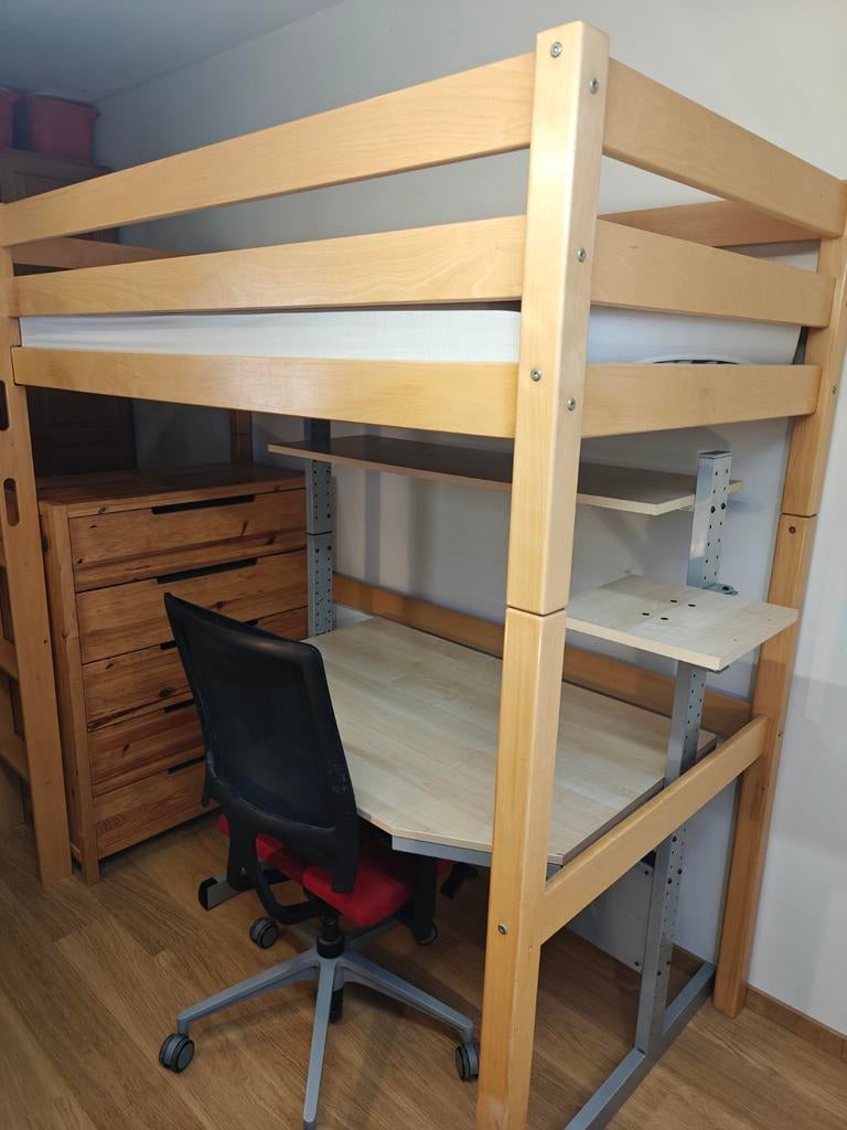 Hoogslaper in topconditie te koop, Enlèvement, Utilisé, Lit mezzanine