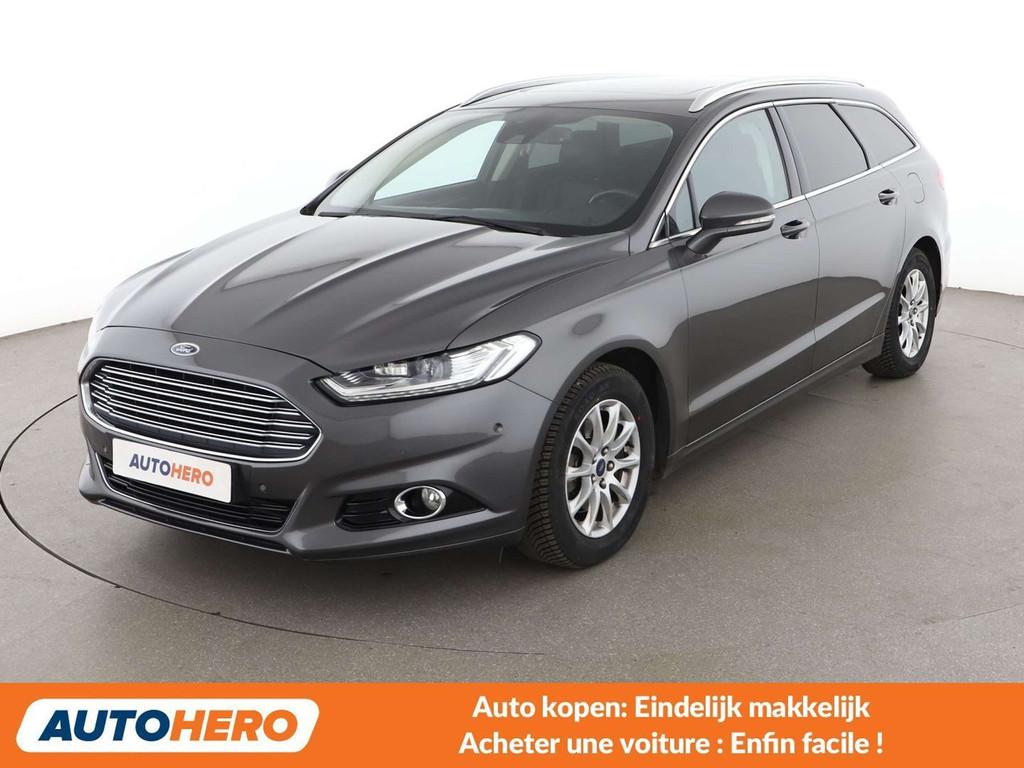 Ford Mondeo 2.0 TDCi Titanium (bj 2016, automaat), Auto's, Zwart, Mondeo, https://public.car-pass.be/vhr/517b24c9-d913-4e15-a08a-71f142aa2722