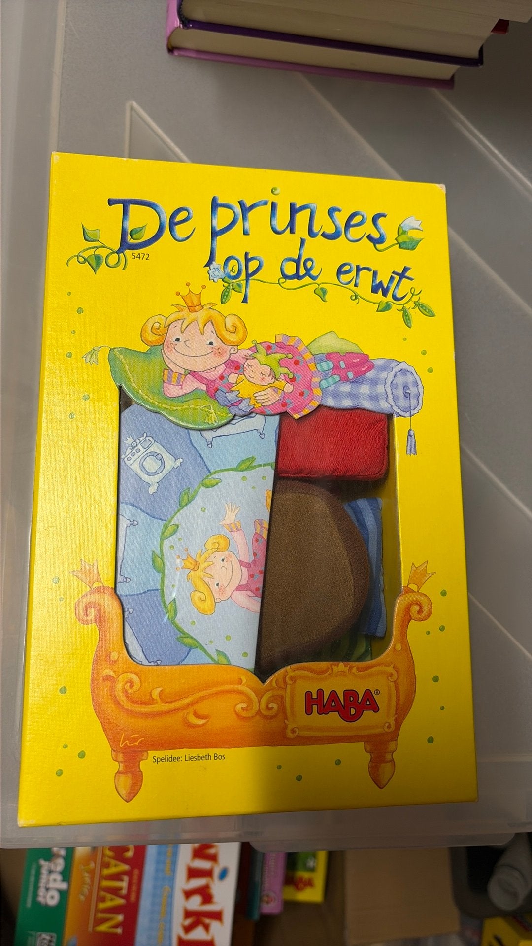 Jeu Haba : La princesse au petit pois, Trois ou quatre joueurs, Enlèvement ou Envoi, Comme neuf