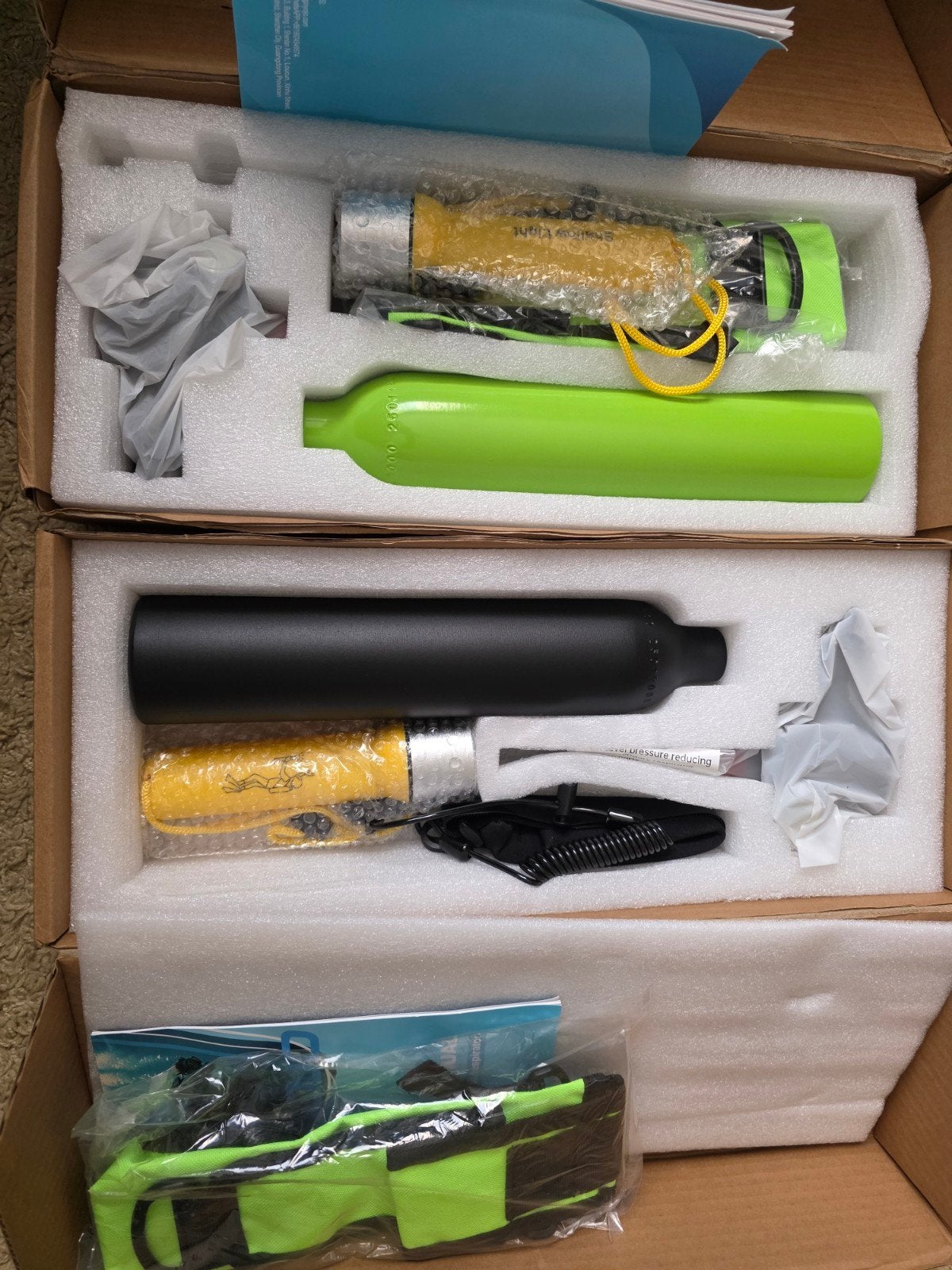 Rescue/fun air bottle, Watersport en Boten, Duiken, Ophalen
