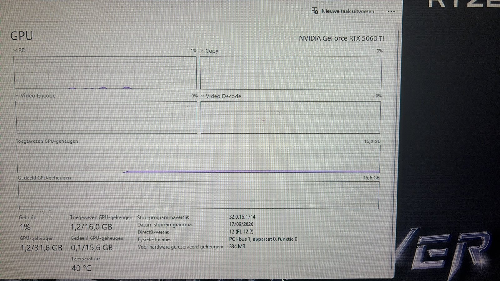 RTX 5060 Ti 16 GB – Dé ultieme 1080p/1440p kaart, Computers en Software, Ophalen, Nvidia