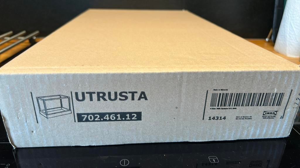 IKEA Utrusta uitschuifsysteem afvalemmer, Ophalen, Nieuw, Wit