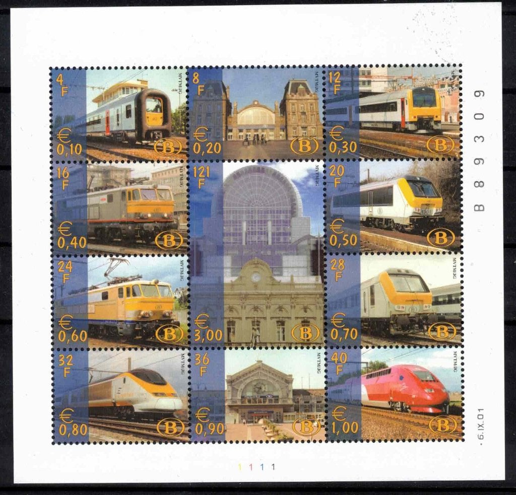 postzegels belgie TRV blok 3 xx, Neuf, Enlèvement ou Envoi, Non oblitéré, Avec enveloppe