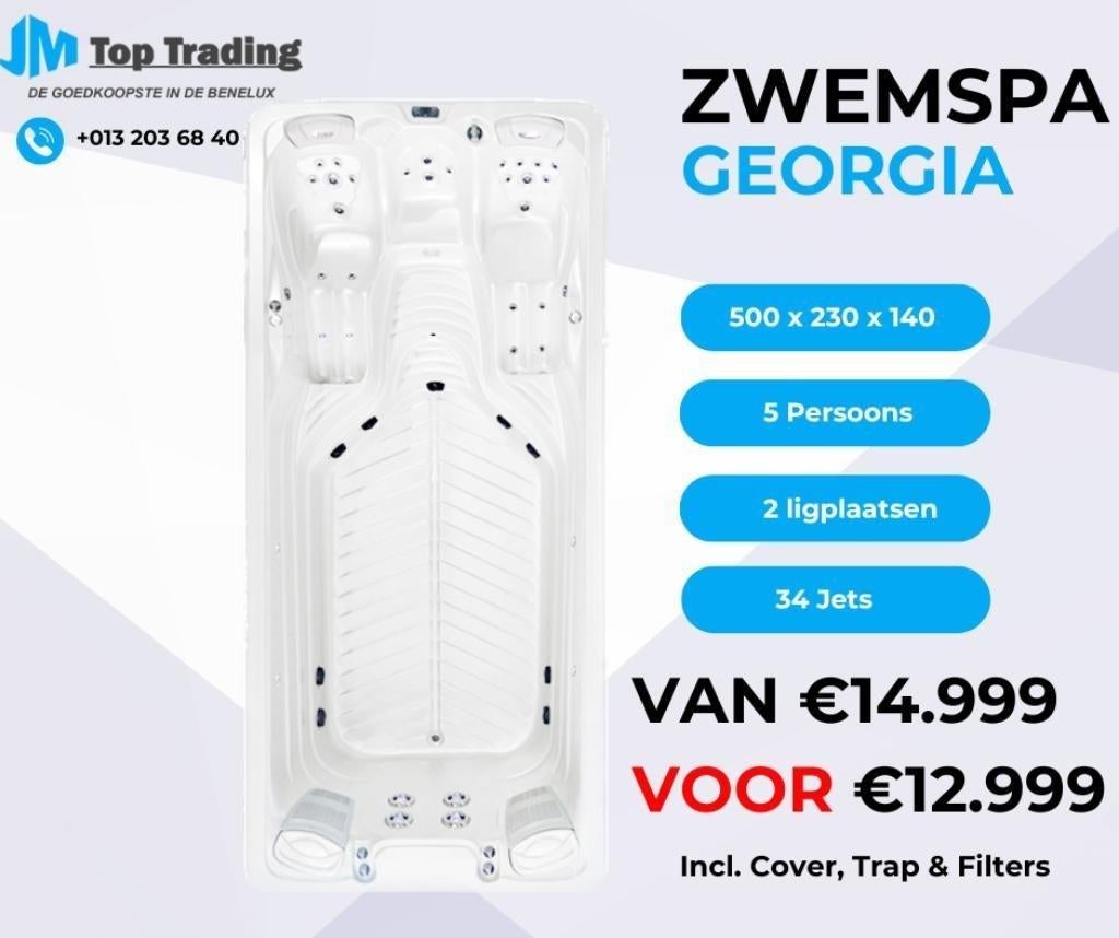 Zwemspa Georgia Spa (Actie) - Weg=Weg Prijs, Tuin en Terras, Ophalen, Nieuw, Overige typen