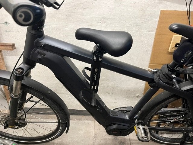 Fietszitje - Middenzitje, Vélos & Vélomoteurs, Siège avant, Repose-pieds, Comme neuf, Enlèvement