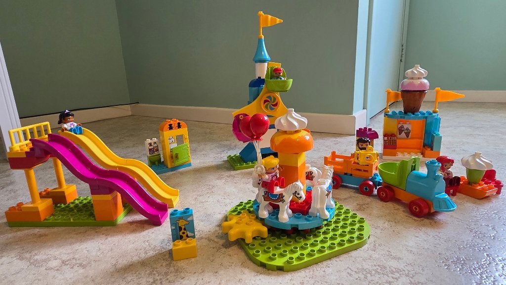 Duplo Kermis volledige originele set, Overige thema's, Ophalen of Verzenden, Zo goed als nieuw, Complete set