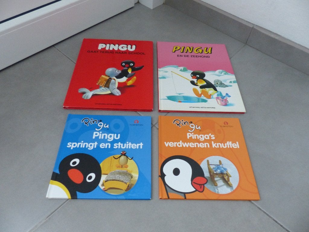 4 leuke boekjes van Pingu - prima en nette staat, Ophalen of Verzenden, Zo goed als nieuw