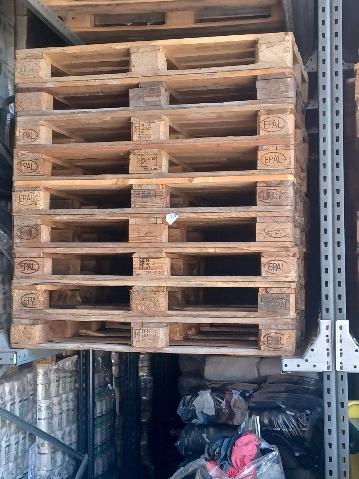 palettes euro pal, Moins de 200 cm, Pin, Enlèvement, Utilisé