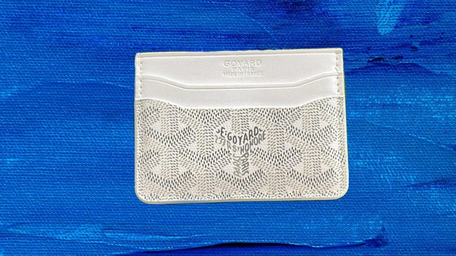 White Goyard Card Holder-Box Included, Overige merken, Wit, Nieuw, Ophalen of Verzenden