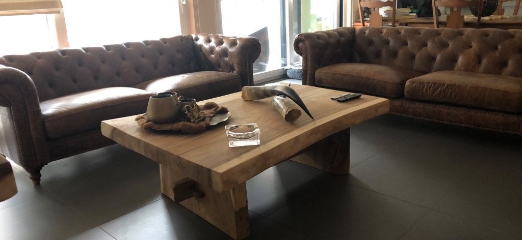 Salon Chesterfield 2x driezit, Antiek en Kunst, Ophalen