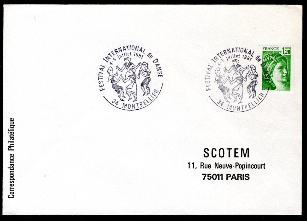 FRANCE Yt. 2103 Lettre 1981, Envoi, Affranchi