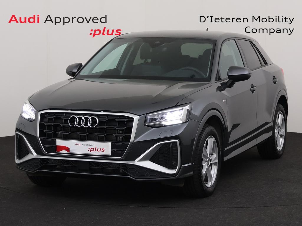 Audi Q2 Q2 35 TFSI Business Edition S line S tronic, Automaat, SUV of Terreinwagen, Zilver of Grijs, Lederen bekleding