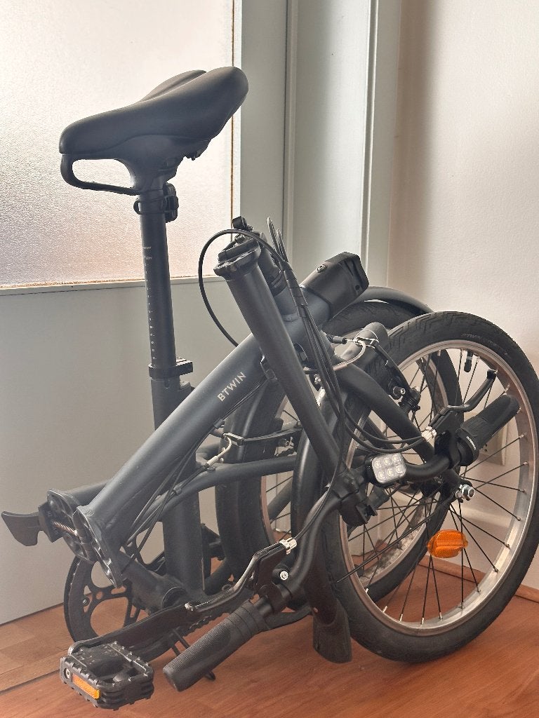 Vélo pliable Fold 500 bleu foncé — très bon état, Autres marques, Vitesses, 18 à 20 pouces, Comme neuf