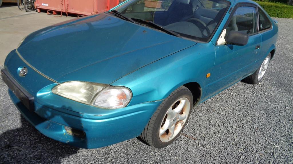 Toyota Paseo (bj 1999), Auto's, Multifunctioneel stuurwiel, Blauw, Handgeschakeld, 90 pk