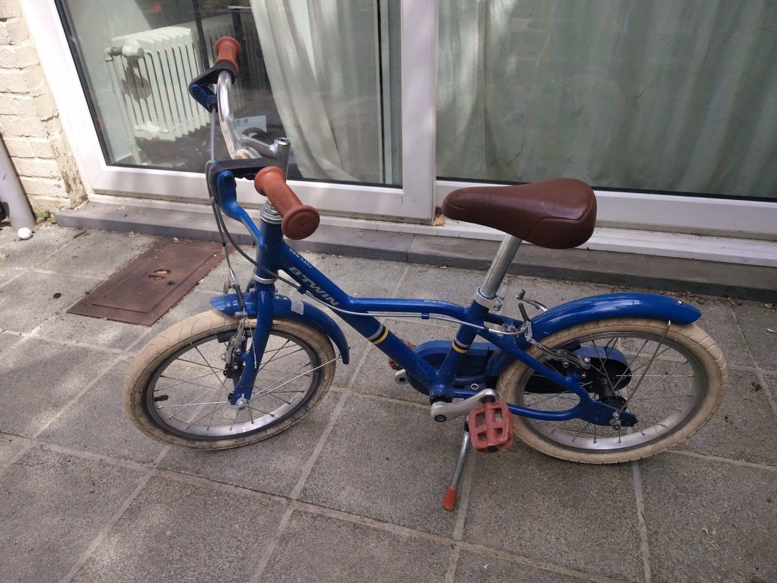 Vélo pour enfants en aluminium 16 pouces, Vélos & Vélomoteurs, Frein sur jante, Stabilisateurs, 16 à 20 pouces, Utilisé