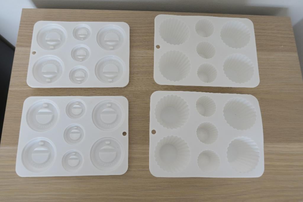 4 Siliconen mallen, Overige thema's, Nieuw, Ophalen of Verzenden, Rubber