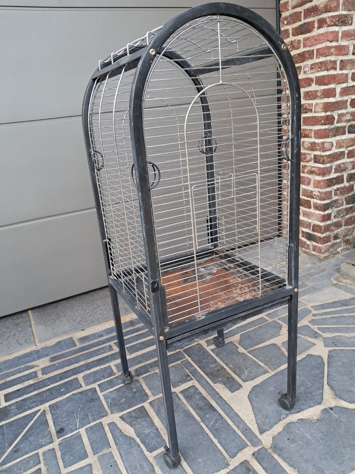 parkietenkooi, Ophalen, Gebruikt, Metaal, Vogelkooi