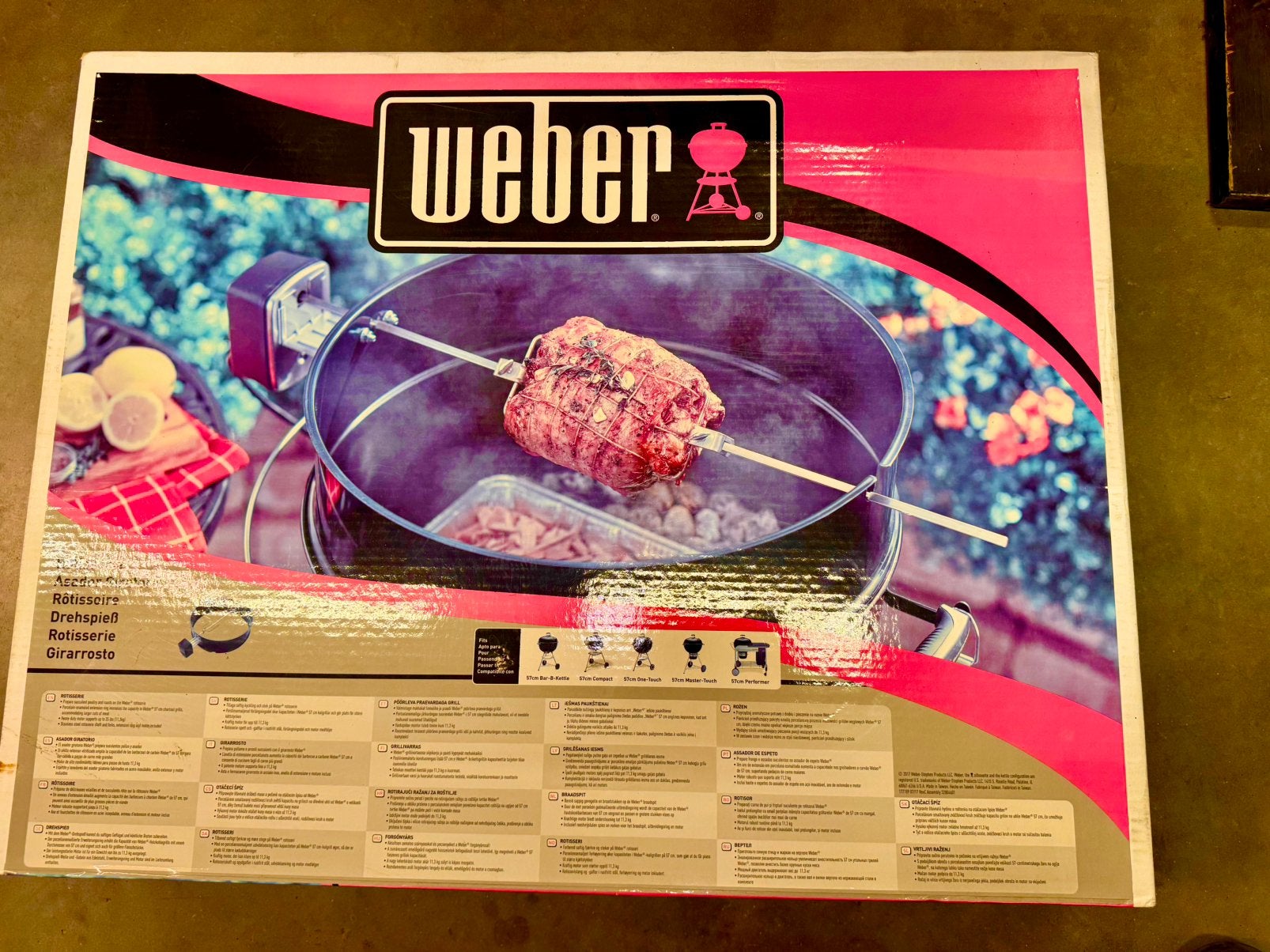 Weber braadspit houtskool nieuw, Ophalen, Nieuw