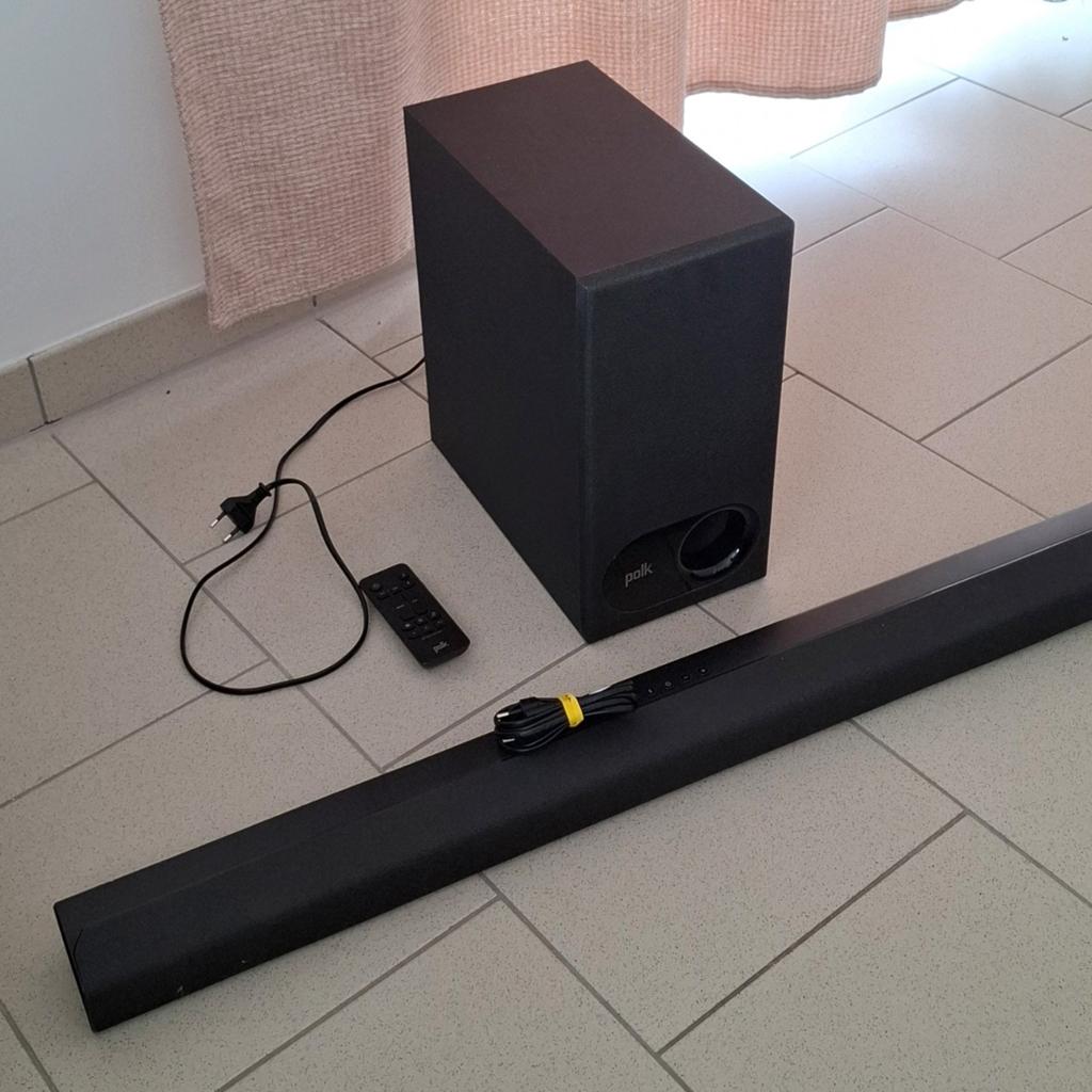 Barre de son avec caisson de basses de marque Polk, fonction, Enlèvement, Bluetooth, Comme neuf