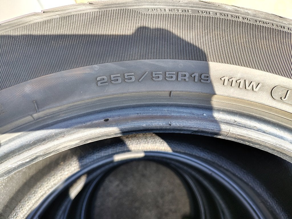 4 pneus été 255/55/19 GOODYEAR, 255 mm, Pneus été, Pneu(s), Utilisé