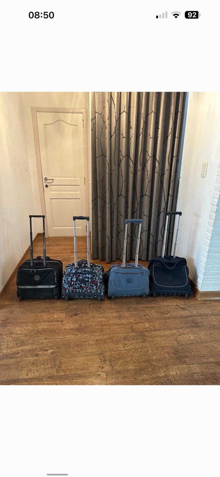 Kipling 4x boekentas rugtas rugzak op wielen, Enlèvement, Utilisé