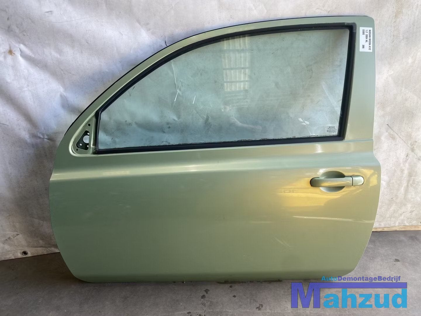 NISSAN MICRA 3 K12 Groen D30G Links deur portier 2003-2010, Deur, Takashima 1-chome 1-1
220-8686  Yokohama, NISSAN_SR@mail.nissan.co.jp
