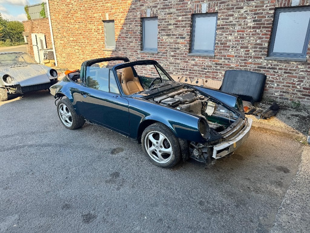 Porsche 964 3.6 Targa Tiptronic – 1991, Autos, Porsche, Entreprise, Achat, Essence, Cabriolet, 2 portes, Automatique, Bleu, Noir