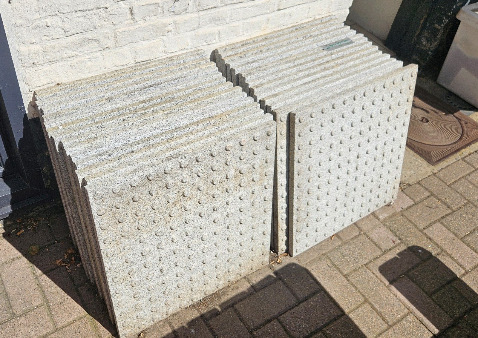 20m2 Grijs granieten tegels 60/60, Tuin en Terras, Ophalen