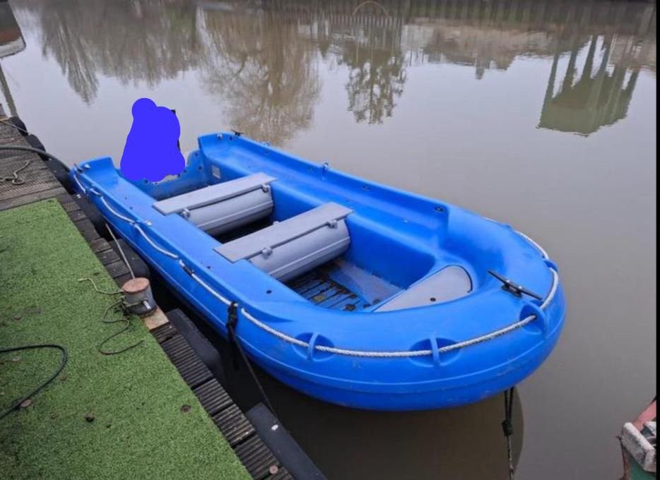 Funyak 390 boot, visboot, motorboot + trailer bouwjaar 2009, Watersport en Boten, Motorboten en Motorjachten, Visboot, Ophalen